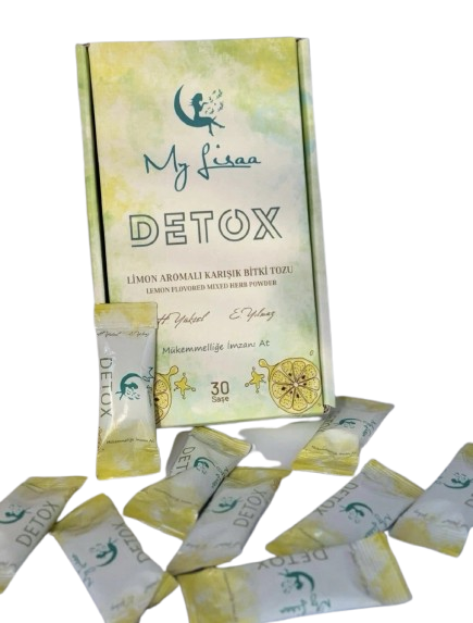 My Lisaa Detox – Kräuterpulver-Mischung mit Zitronengeschmack (30 Beutel)